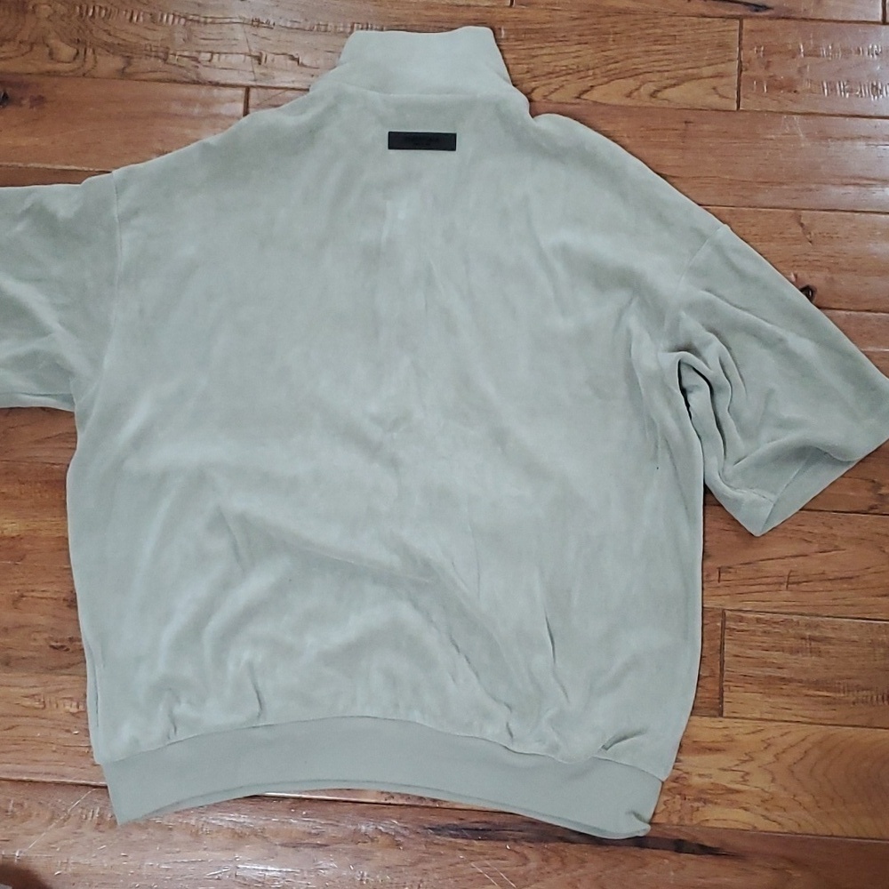 Fear of God Essentials Half Zip Terry Cloth pullover sweater - Picture 8 of 13